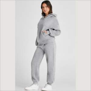 Survêtements décontractés à capuche pour femmes IOTA SPORTS, impression personnalisée sur écran, sweat-shirts réguliers, vêtements de tous les jours pour l'automne, ensemble jogging 2 pièces - Product Image 4