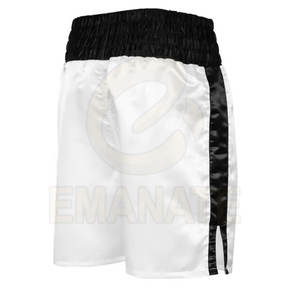 Pantalones Cortos MMA de Estilo Urbano con Patrón Sólido, Cintura Elástica Media, Satén Transpirable Antiarrugas, Largo hasta la Rodilla, Ropa Deportiva Personalizable - Product Image 2