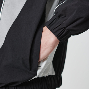 Personalizado de alta calidad 95% poliéster 5% Spandex chaquetas a prueba de viento tejido de cuatro vías estiramiento ropa deportiva chándales ligeros para hombres - Product Image 2