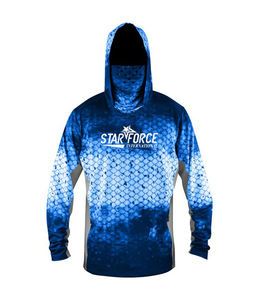 Upf 50 + Chemises de pêche Uv en polyester respirant à séchage rapide Performance à manches longues Design personnalisé Sweat à capuche de pêche pour hommes Vêtements de pêche - Product Image 3