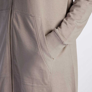 Sweats à capuche pour femmes sweats à capuche personnalisés coton polaire à manches longues vêtements modestes islamique surdimensionné fermeture éclair à capuche pour les femmes - Product Image 5