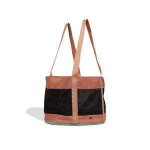 Bolso de Mano Estilo Casual en Terracota, Material de Malla Transpirable con Diseño Sólido - Product Image 1