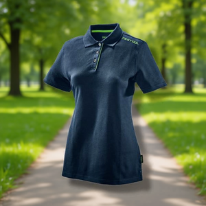 เสื้อโปโลสีน้ำเงินเข้มสำหรับผู้หญิง Festool สไตล์รองเท้าโลฟเฟอร์สุดหรู - Product Image 3