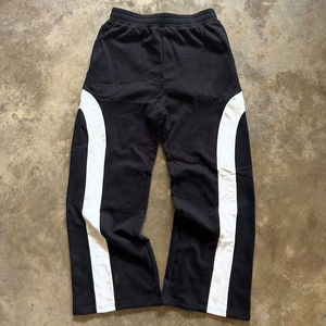 Dikson Sports Nouveau style Pantalon baggy surdimensionné personnalisé Pantalon Track Jogger empilé pour hommes Sérigraphie Coupe-vent Pantalon en nylon - Product Image 2