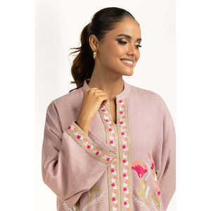 Conjunto de 2 Piezas Bordado en Yute Estilo Bohemio XS/XS IPST-55106 para Atuendos de Primavera/Verano - Product Image 1