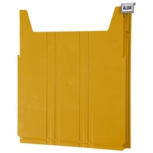 Organisateur de bureau minimaliste en plastique jaune EICHNER, grand module de rangement mural, W262xD42xH302mm - Product Image 1
