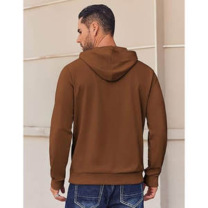 Sudadera con capucha de color sólido para hombre Sudadera informal acolchada - Product Image 4