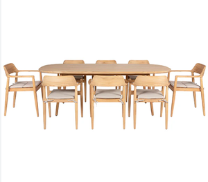 Conjunto de Comedor de Madera Resistente a la Intemperie (8 Plazas) - Product Image 1