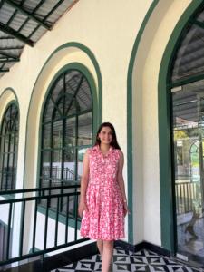 Vestidos MIDI acampanados y ajustados de algodón para mujer con estampado floral abstracto, calcomanías bordadas románticas dulces para Primavera Verano otoño - Product Image 2