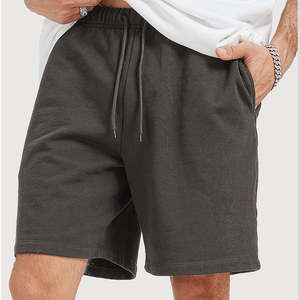 Short de sport décontracté en coton éponge français lourd personnalisé pour hommes - Product Image 3