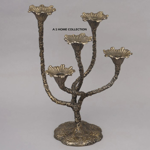 Handcrafted Artisan Royal Style Amazing Candle Holder Best Quality Hot Selling 5 Arms Nature-Inspired Home & <b>Table</b> <b>Decor</b> - Product Image 1