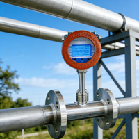 Débitmètre massique thermique haute stabilité sans pièces mobiles pour biogaz, air, GPL, méthane, pour usine de transformation d'acier OEM