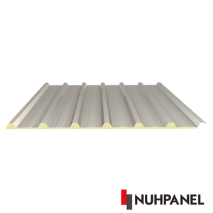 Super Eco PIR Insulated Steel Roof Panel <b>7</b> Rib Water <b>Fire</b> Resistant Industrial Design 24mm Height 1000mm Warehouse Exterior Wall - Product Image 1
