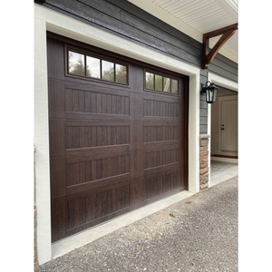 Porte <span class=keywords><strong>de</strong></span> <span class=keywords><strong>garage</strong></span> <span class=keywords><strong>automatique</strong></span> résidentielle à bas <span class=keywords><strong>prix</strong></span>, en aluminium noir sans cadre, en verre - Product Image 6