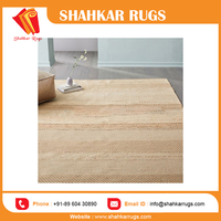 Vente en gros de tapis indiens Dhurrie en jute, design classique, tissage plat, naturels, faits à la main, réversibles, résistants aux taches