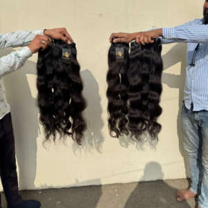 Extensions de Cheveux Humains Vierges Indiens de Qualité Supérieure 100% Double Drawn Body Wave, Lisses et Ondulés, Type Temple - Product Image 2