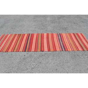 Alfombra de yute de lana turca de tejido plano de 2,8x9,7 pies con respaldo de látex para espacio rectangular de pasillo - Product Image 3