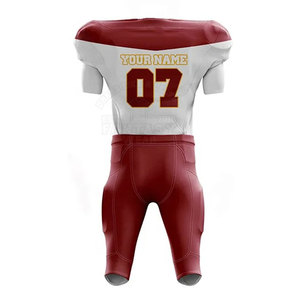 Fabricante de Uniformes de Fútbol Americano, Conjunto de Pantalones y Camiseta Personalizados para Equipos Juveniles y Adultos, Diseño Sublimado, Costuras Duraderas - Product Image 2