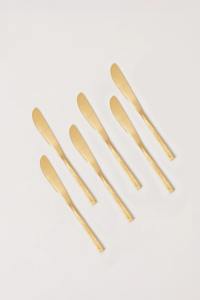 Ensemble de couverts plaqué or à poignée plate à la mode conçu pour une utilisation quotidienne de la cuisine restaurants hôtels fêtes - Product Image 3