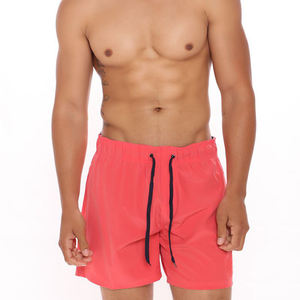 Short d'été 2023 polyester rouge imperméable pour hommes, vente en gros, haute qualité, short de plage, Surf, natation, avec OEM, 100% - Product Image 1