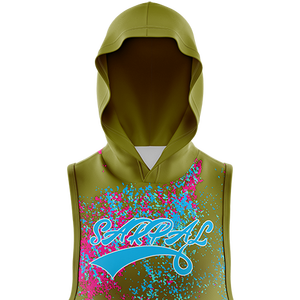 Sudadera con capucha y sudadera sin mangas con sublimación para hombre resistente personalizada con hombros caídos y estampado en relieve Sudadera con capucha de sublimación de invierno - Product Image 2