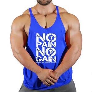 Débardeur de gym personnalisé pour hommes chemise sans manches de fitness à séchage rapide streetwear tricoté respirant grande taille logo uni personnalisé-pour - Product Image 4