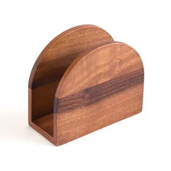 Porte-serviettes en bois personnalisé pour table de cuisine de conception de ferme de mariage Porte-mouchoirs en bois moderne de haute qualité Décoration intérieure