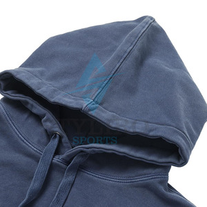 Customizable Vintage Oversized Men's Pullover Hooded Hoodie Solid <b>Thick</b> <b>Fleece</b> High Quality Personalized Logo - Product Image 5