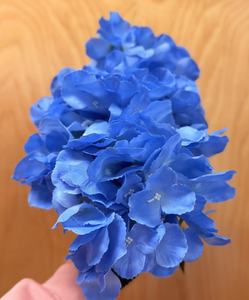 Bouquet di fiori artificiali Ola Elegan, 12 pezzi, in seta, realistici, blu, per decorazioni domestiche e nuziali - Product Image 3