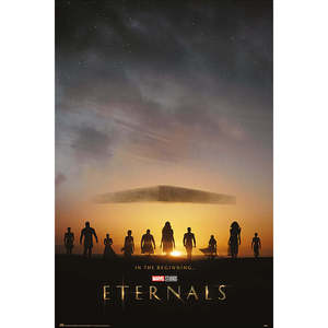 Marvel Eternals Teaser <b>Poster</b> Modern Design Style 'In the Beginning..' for Wall Decor Made of Paper - Product Image 1