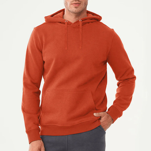 Pull-over surdimensionné en coton unisexe décontracté avec logo personnalisé pour l'hiver Streetwear avec col à capuche teint en uni - Product Image 6