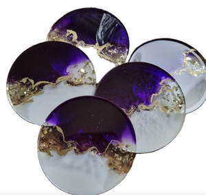 ที่รองแก้วชากาแฟทำจากยางเรซินอีพ็อกซี่ปรับแต่งได้แผ่นรองแก้วสำหรับตกแต่งทันสมัยทำจากหัตถกรรม tayyab - Product Image 3