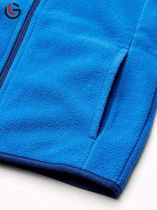 Chaleco polar sin mangas, chalecos de lana, ropa de gimnasio, ropa activa granate, venta al por mayor, personalizado con cremallera frontal bordada para hombre - Product Image 3