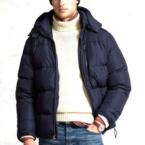 Chaqueta acolchada de poliéster y algodón acolchada con capucha para hombre, ropa de moda personalizada acogedora para invierno - Product Image 5