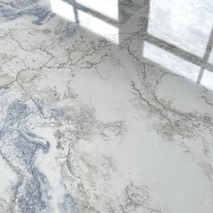 กระเบื้องเคลือบลายหินอ่อนสีขาวและน้ำเงินหรูหราขนาด600x600มม. ไฟร์บริคสไตล์ทันสมัยสำหรับการออกแบบผนังภายในสำหรับใช้ในห้างสรรพสินค้า - Product Image 2