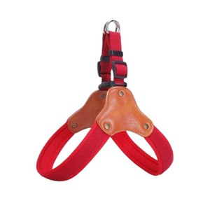 Harnais pour chien réglable en nylon Hong Hyun Yuma avec clochette et fermeture à boucle, style sport, motif à carreaux pour chiens, marron noir - Product Image 6