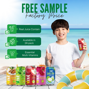 Bebida de jugo de manzana Vinut enlatada de 330ml con 50% vendedores N.F.C Diseño de empaque de bebidas Mezcla de jugo de fruta Certificado GMP - Product Image 3