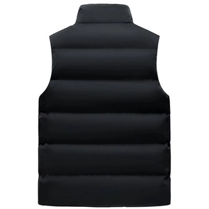 Chaqueta de chaleco acolchado sin mangas de Color sólido de moda para hombres Chaleco acolchado de ropa al aire libre de la mejor calidad MOQ bajo - Product Image 6