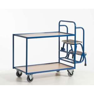 Carrello da tavolo carrello di prelievo con 2 piani e 2 gradini - Product Image 5