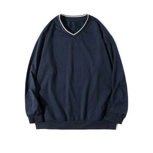 เสื้อสเวตเชิ้ตผู้ชายไซส์ใหญ่ ผลิตจากผ้าฝ้ายฟลีซคุณภาพสูง คอวี เหมาะสำหรับฤดูหนาว - Product Image 1