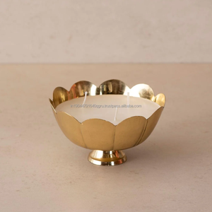Royal Look Metal Flower Design Bowl Candle From Indian Manufacturer & Exporter - Product Image 3