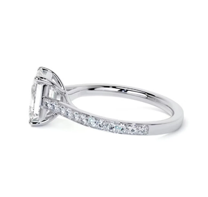 10k or jaune, or rose et or blanc taille émeraude laboratoire cultivé diamant bague de mariage taille émeraude diamant bague de fiançailles cadeau pour - Product Image 5