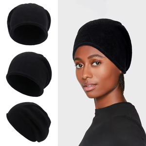 Chapeau d'hiver personnalisé pour femmes, chaud, grande circonférence de tête, temps froid, tricoté, mode, couleur unie, bonnet tricoté - Product Image 1
