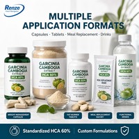 Extrait de Garcinia Cambogia HCA 60% en poudre, extrait de peau de fruit pour la gestion du poids