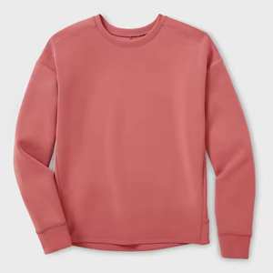 Sweat-shirt à col rond 100% coton unisexe décontracté à capuche coupe ample pour l'hiver Logo imprimé sur le devant - Product Image 1