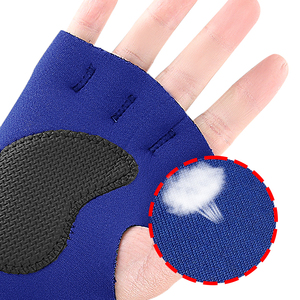 <b>Half</b> Finger Lightweight Polyester Gym Fitness Gloves Adjustable Wrist Strap Non <b>Slip</b> Breathable Training Weight Lifting Unisex - Product Image 4