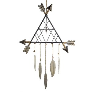 Charming Rustic Wall Art in Grey Powder Coated Metal with Modern Design Perfect for Indoor and Outdoor Display <b>Large</b> Size - Product Image 6