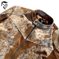 Jaket Kulit Sapi Asli Khusus Musim Dingin 2025 Warna Tan Putih |   Premium Unisex Biker Moto Style Berpemanas Tahan Angin Cepat Kering