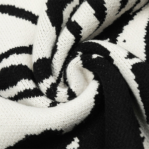 Suéter de Punto Retro de Alta Calidad para Hombre, Estilo Hip Hop Urbano, Acrílico con Diseño de Calavera Blanca para Invierno, Logotipo Personalizado OEM - Product Image 6