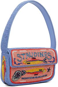 Sac à bandoulière en forme de champignon de qualité d'exportation, motif artisanal naturel, sac à main pour femmes et filles, sac à main de créateur, élégant, base noire - Product Image 3